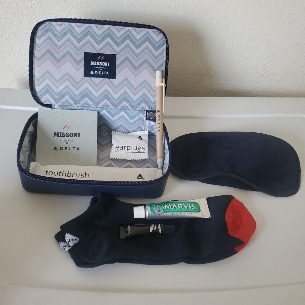 Missoni Delta One Travel Amenity Kit Collectible Souvenir Trip Bag New - Picture 10 of 16